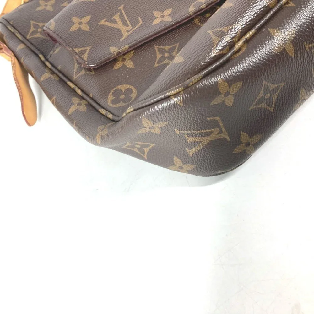 LOUIS VUITTON Brown Monogram Canvas Pochette Shoulder Bag
